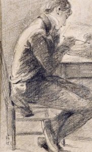 John Constable - Portrait of An Artist Sketching