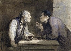 Honore Daumier - Two Drinkers