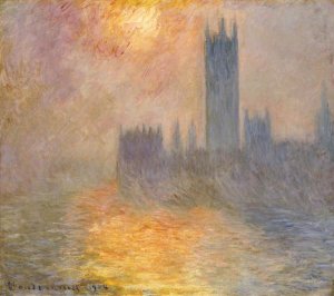 Claude Monet - Parliament at Sunset