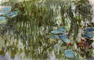Claude Monet - Water Lilies, Reflected Willow