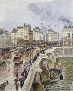 Camille Pissarro - The Pont Neuf On a Rainy Afternoon