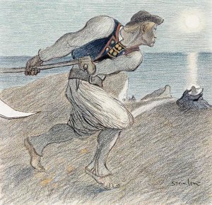 Theophile Steinlen - The Big Reaper