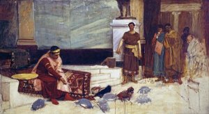 John William Waterhouse - The Favourites of The Emperor Honorius