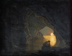 Joseph Wright - A Grotto With The Figure of Julia