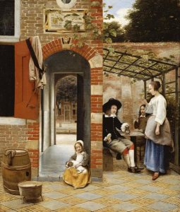 Pieter De Hooch - Courtyard of a House In Delft