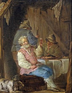 Louis Jean-Jacques Durameau - An Old Man Smoking