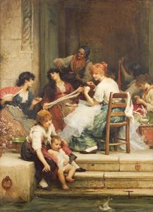 Sir Samuel Luke Fildes - Venetian Life