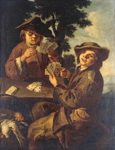 Cipper Giacomo Francesco - Two Peasant Boys Playing Cards