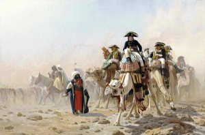 Jean Leon Gerome - Napoleon and His General Staff In Egypt