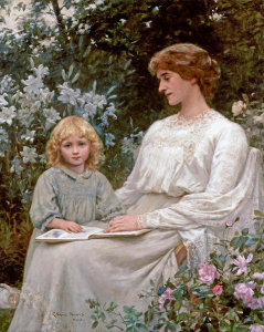 Edwin Harris - Portrait of a Mother and a Daughter
