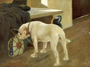 Arthur Heyer - Study of a Bulldog