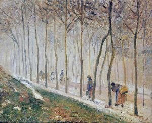 Camille Pissarro - The Path, Effect of Snow