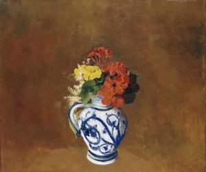Odilon Redon - Geraniums and Other Flowers