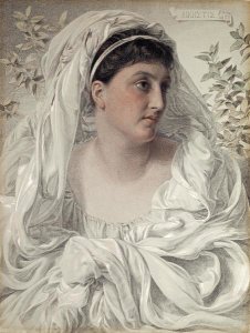 Anthony Frederick August Sandys - Alcestis: a Portrait of Lady Donaldson