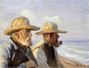 Michael Ancher - Two Skagen Fishermen