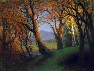 Albert Bierstadt - Sunset In The Nebraska Territory
