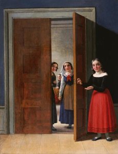 Christian Wilhelm Eckersberg - Women By a Doorway