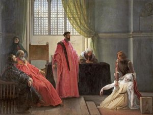 Francesco Hayez - Valenza Gradenigo Before The Inquisition