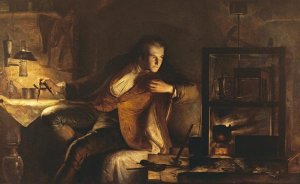 James Eckford Lauder - James Watt With The Newcomen Engine