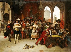 Adolphe Alexander Lesrel - Musketeers of The King