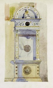Charles Rennie Mackintosh - Certosa di Pavia, Study of a Jesuit Altar