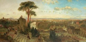 David Roberts - Rome - Sunset From The Convent of San Onofrio