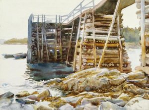 John Singer Sargent - Wharf at Ironbound