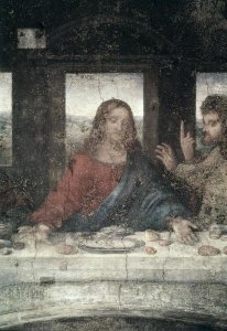 Leonardo Da Vinci - The Last Supper (Detail, Center)