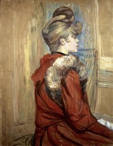 Henri Toulouse-Lautrec - Young Woman with her Fur, Mademoiselle Jeanne Fontaine