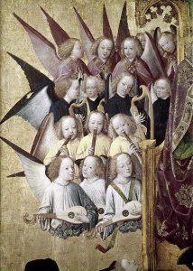 Master of Life of the Virgin - The Coronation of The Virgin (Detail): Choir of Angels