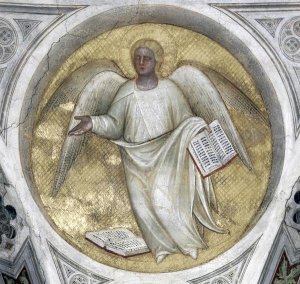 Giusto de Menabuoi - Saint Matthew, Evangelist - Angel