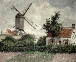 Camille Pissarro - Moulin a Knocke, Belgique