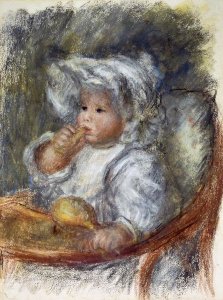 Pierre-Auguste Renoir - Jean Renoir in a Chair - The Child with a Biscuit