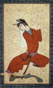 Shah Abbas School - Seated Woman at Rest