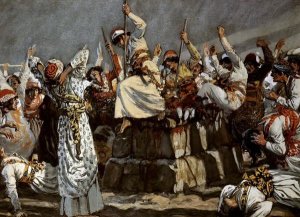 James Tissot - Prophets of Baal Leap Upon The Alter