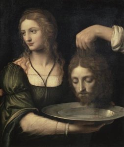 Bernardino Luini - Salome Receiving the Head of John the Baptist