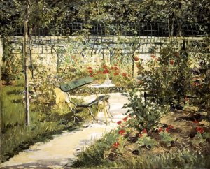 Edouard Manet - The Bench (The Garden of Versailles)