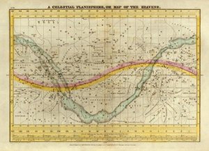 Elijah H. Burritt - A Celestial Planisphere, or Map of the Heavens, 1835