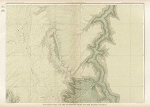 Clarence E. Dutton - Grand Canyon - Geologic Map of The Southern Part of The Kaibab Plateau (Part II. North-Eastern Sheet), 1882