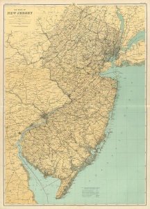 Geological Survey of New Jersey - New Jersey State Map, 1888