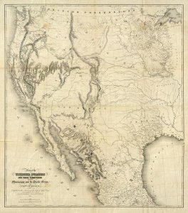United States War Department - Map of The United States, 1850