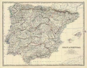 Alexander Keith Johnston - Spain, Portugal, 1861