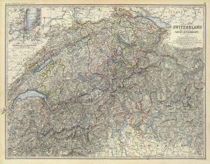 Alexander Keith Johnston - Switzerland, Savoy, Piedmont, 1861