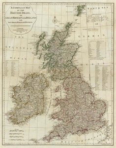 Thomas Kitchin - A complete map of the British Isles, 1788
