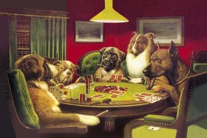 C.M. Coolidge - Poker Dogs: A Bold Bluff, 1903