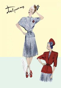 Unknown - Pleated Sailor Dress with Jacket, 1947
