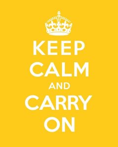 The British Ministry of Information - Keep Calm and Carry On - Yellow