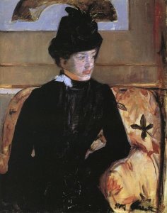 Mary Cassatt - Portrait Of A Young Woman In Black 1883