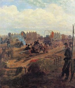 Winslow Homer - Halt Of A Wagon Train