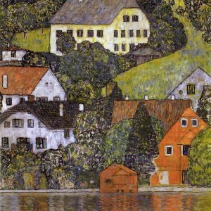 Gustav Klimt - Houses In Unterach On Lake Atter 1916